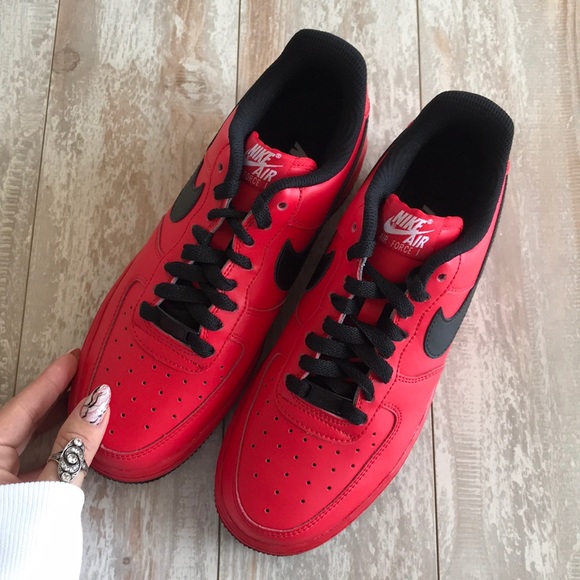 NWTNike ID Air Force 1 Custom Red On Black! - Picture 3 of 7